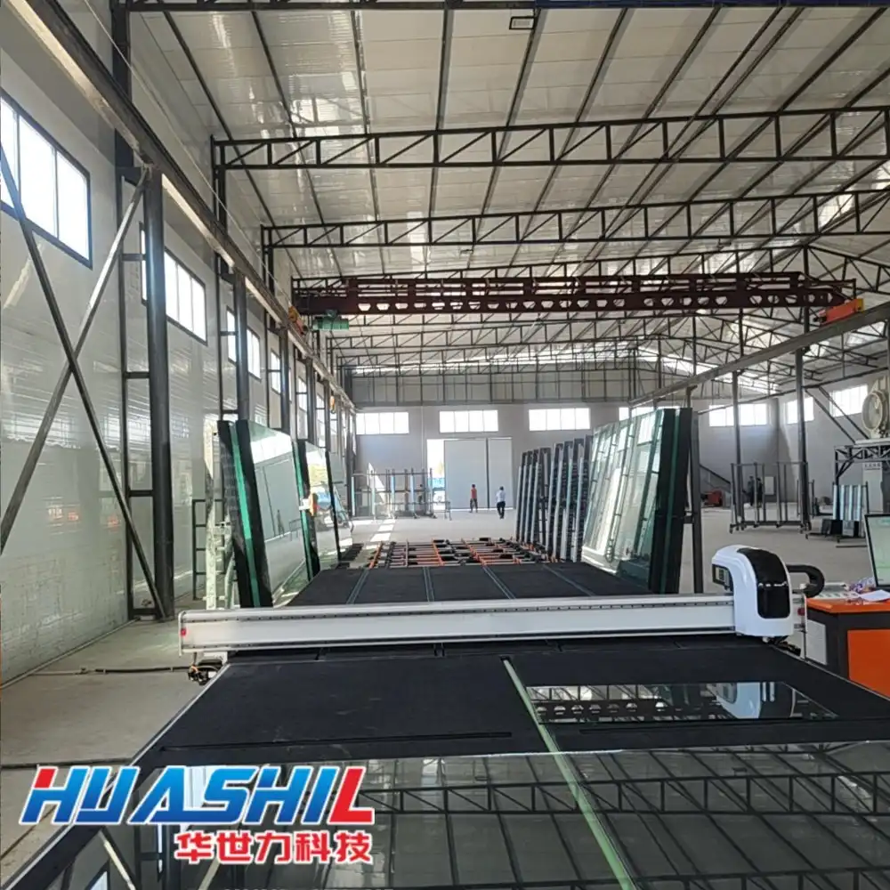 A CNC glass loading system's advantages  Cutting Breaking Device